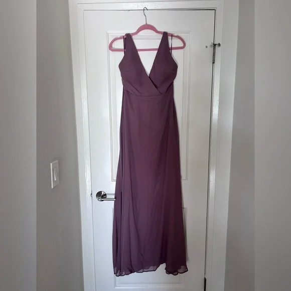 purple grey maxi dress Purple Satin Slip Maxi Dress & Reviews - Purple - Dresses main image 1